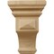 Ekena Millwork 3 1/2"W x 3 3/4"D x 6"H Mini Woodruff Wood Corbel, Cherry CORW03X03X06WFCH - alternate 2